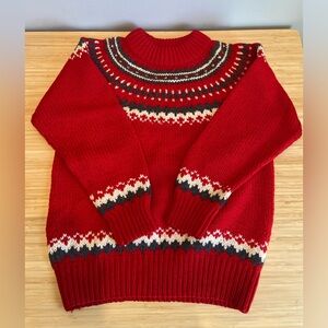 Vintage 100% Wool Gap Scandinavian Icelandic Lopi  Christmas Chunky Knit Sweater
